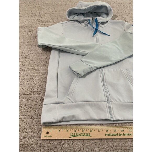 Nike Dri Fit Women’s Light Blue Hoodie Sweatshirt Zip Jacket Size S Platinum - Picture 6 of 11